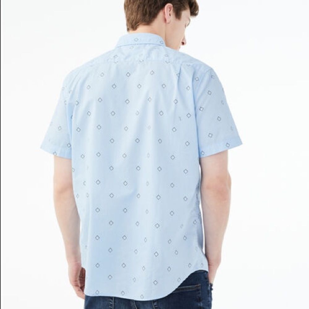 ✨HP✨Diamond-Pattern Button-Down Shirt✨ - Picture 3 of 7